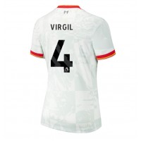 Camiseta Liverpool Virgil van Dijk #4 Tercera Equipación Replica 2024-25 para mujer mangas cortas